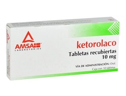 [AMKETK1010T] KETOROLACO AMSA10MG.10TAB.