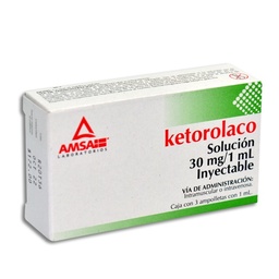 [AMKETKET3AM] KETOROLACO AMSA 30MG. INYEC.C/3AMP.
