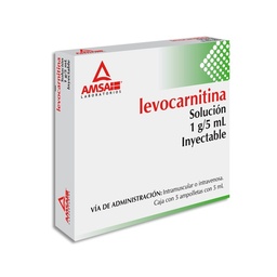 [AMLEVAMS5AM] LEVOCARNITINA AMSA 1GR.INY.5AMP.