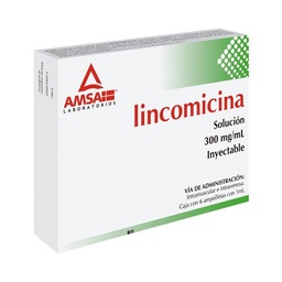 [AMLINL306AM] LINCOMICINA AMSA 300MG.6AMP.
