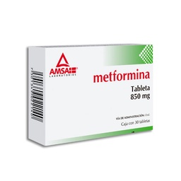 [AMMET85030T] METFORMINA AMSA 850MG.C/30T.