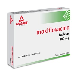 [AMMOX4007TA] MOXIFLOXACINO AMSA 400MG.7TAB.