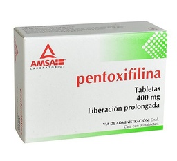 [AMPENP4030T] PENTOXIFILINA AMSA 400MG.30TAB.