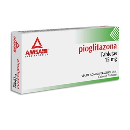 [AMPIOG157TA] PIOGLITAZONA AMSA 15MG.C/7TAB.