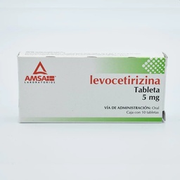 [AMLEVA5MG10T] LEVOCETIRIZINA AMSA 5MG.10TAB.