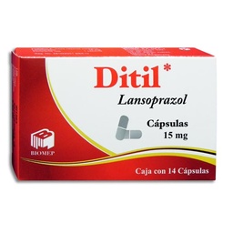 [BILAND1514C] LANSOPRAZOL DITIL 15MG.14CAP.
