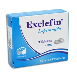 [BILOPEXC2MG] LOPERAMIDA EXCLEFIN 2MG.C/12TAB.