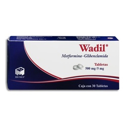 [BIMGLWAD30T] WADIL 500/5MG.C/30T.