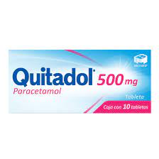 [BIPARQUI500] PARACETAMOL QUITADOL 500MG.C/10TAB.
