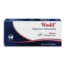 [BIMEGWAD25] WADIL 500/2.5MG.C/30TAB.