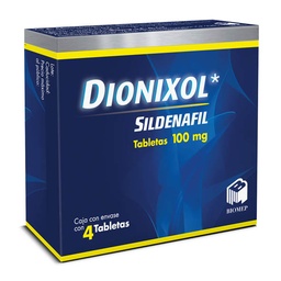 [BISIL1004TA] SILDENAFIL DIONIXOL 100MG.C/4TAB.