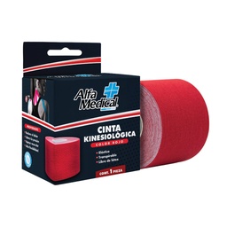 [CDCKI25R1PZ] CINTA KINESIOL.ROJO 5X5MT.1PZA.