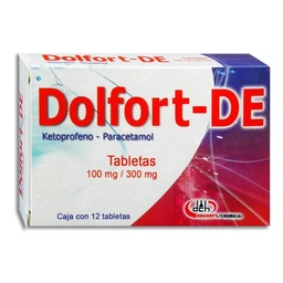 [DEKPADOL12T] KETOPROF.PARAC.DOLFORT-DE 12TAB.