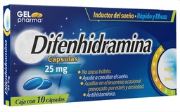 [GEDIFG2510C] DIFENHIDRAMINA GELPHARMA 25MG.10CAP.