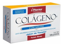 [IPJABCAZ100] JABON COLAGENO IPHARMA AZUFRE 100R.