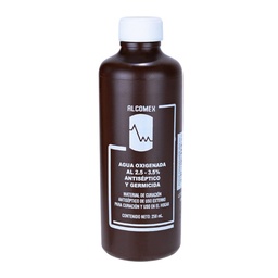 [JAAGUAOX250] AGUA OXIGENADA ALCOMEX C/250ML