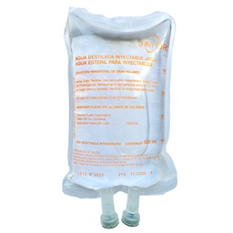 [JAAINAIN500] AGUA INYECTABLE ALPHA FRESENIUS C/500ML.