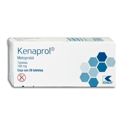 [KNMETKEN20T] METOPROLOL KENAPROL 100MG.20TAB.