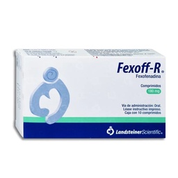 [LAFEX18010T] FEXOFENADINA FEXOFF-R 180MG.10TAB.