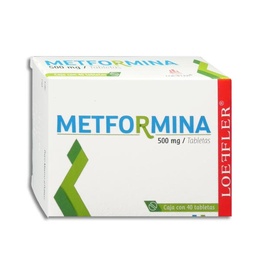 [LEMET50040T] METFORMINA LOEFFLER 500MG.40TAB.