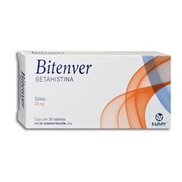 [MABETBIT30T] BETAHISTINA BITENVER 24MG.30TAB.