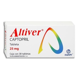 [MACAPALT30T] CAPTOPRIL ALTIVER 25MG.C/30T.