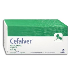 [MACEFCEF20] CEFALEXINA CEFALVER 500MG.C/20CAP.