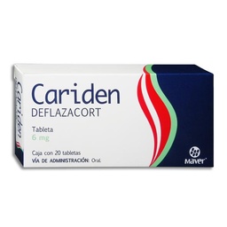[MADEFCA620T] DEFLAZACORT CARIDEN 6MG.20TAB.