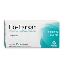 [MALOH51215C] CO-TARSAN 50/12.5MG.15CAP.