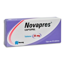 [NOCAPNOV25] CAPTOPRIL NOVAPRES 25MG.C/30T.