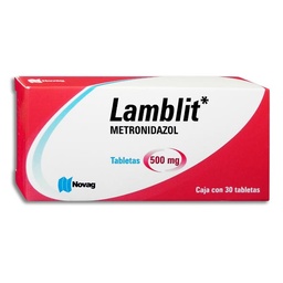 [NOMETLAM30T] METRONIDAZOL LAMBLIT 500MG.C/30TAB.