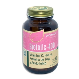 [QBAFOBIO60T] AC.FOL.HIERRO BIOFOLIC 400 60TAB.