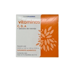 [QPSUPVCD5AM] VITAMINAS C,D,A QUIMP.C/5AMP.