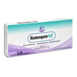 [SCBIMRUM10C] INDOMET.BETAMET.METOC.RUMOQUIN 10TAB.