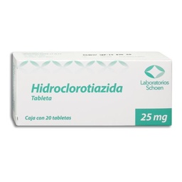 [SCHID25M20T] HIDROCLOROT.SCHOEN 25MG.20TAB.