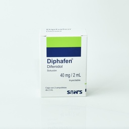 [SODIFDIP40] DIFENIDOL DIPHAFEN 40MG.INY.C/2MP.