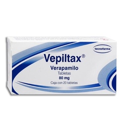 [TEVERVEP80] VERAPAMILO VEPILTAX 80MG.C/20TAB.