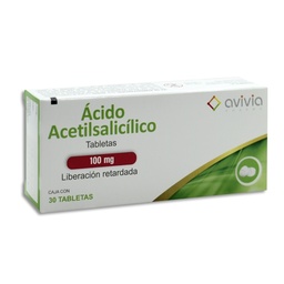 [ULAACA1030T] ACIDO ACETIL.AVIVIA 100MG.30TAB.