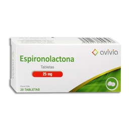 [ULESPA2520T] ESPIRONOLACTONA AVIVA 25MG.20TAB.
