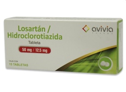 [ULLHIAV515T] LOSAR.HID.AVIVIA 50/12.5MG.15TAB.