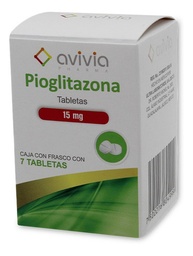 [ULPIO15M7TA] PIOGLITAZONA AVIVIA 15MG.7TAB.