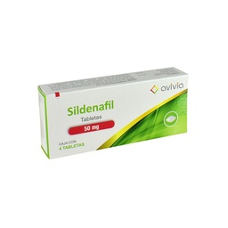 [ULSILV504TA] SILDENAFIL AVIVIA 50MG.4TAB.