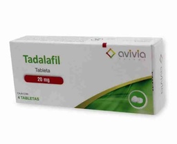 [ULTADA204TA] TADALAFIL AVIVIA 20MG.4TAB.