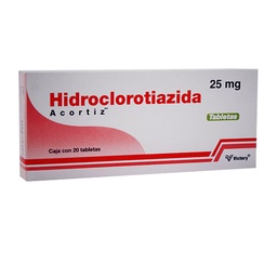 [VIHIDACO25] HIDROCLOROT.ACORTIZ 25MG.C/20TAB.