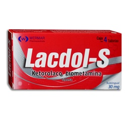 [WEKETLAC4TA] LACDOL-S 30MG.C/4TAB.