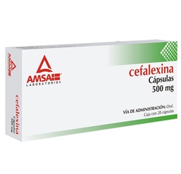 [AMCEFA5020C] CEFALEXINA AMSA 500MG.20CAP.