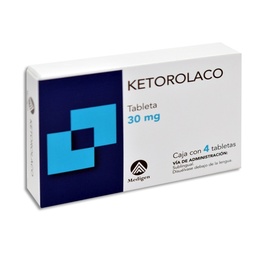 [MAKETM304TA] KETOROLACO MEDIGEN 30MG.4TAB.