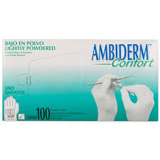 [AIGUAACH100] GUANTE AMBIDERM CONFORT CH.100PZA