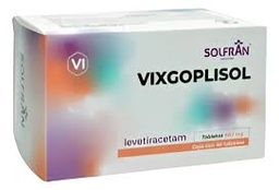 [SFLEVVI560T] LEVETIRACETAM VIXGOPLISOL 500MG.60TAB.