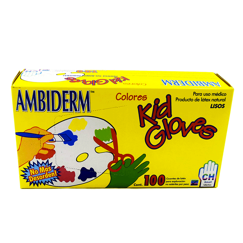 GUANTE AMBIDERM INF. KIDS GLOVES 100PZA